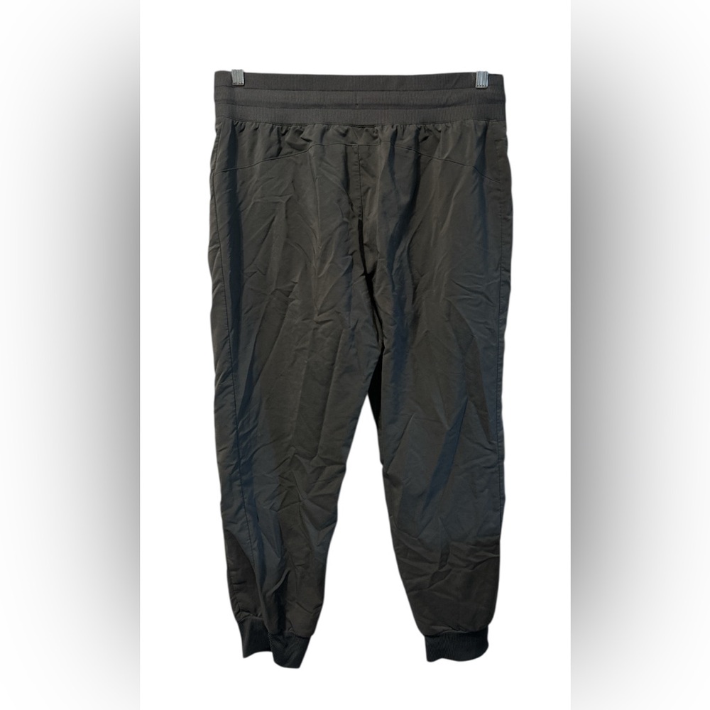 Joggers Mens Size L Stylus Drawstring Mid Rise Gray Quick Dri Zip Pocket (1105) - Picture 2 of 6